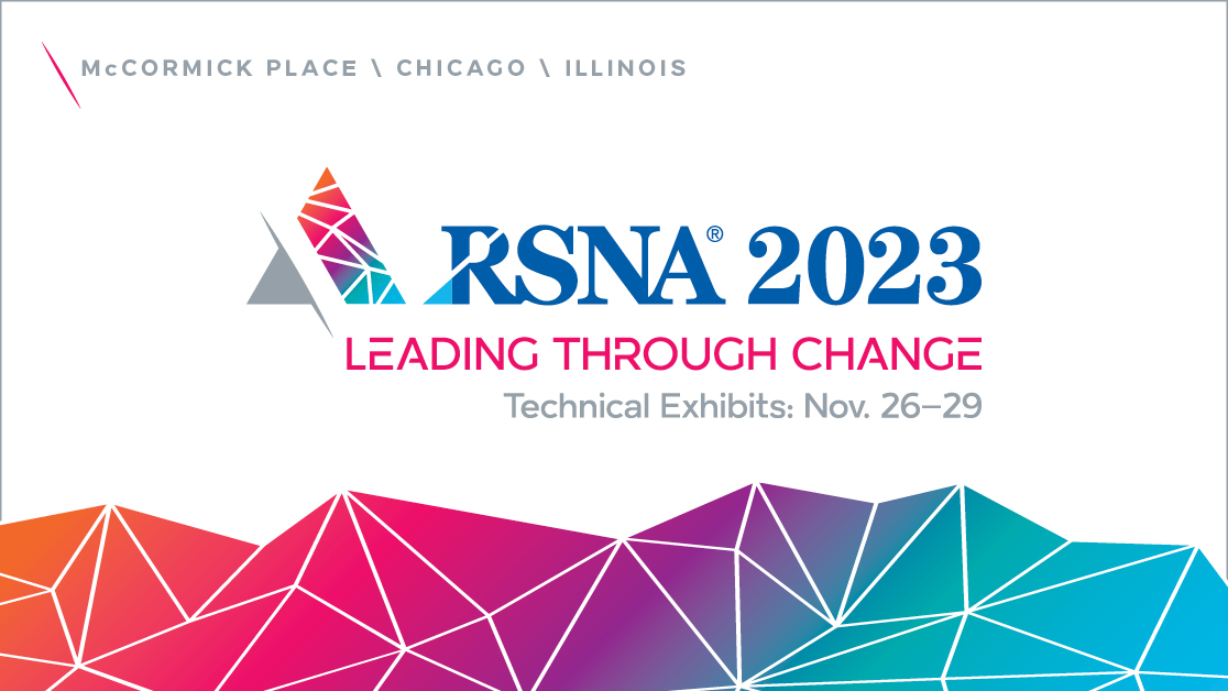 RSNA 2023 Logo, Leading Through Change, Technical Exhibits: November 26-29
